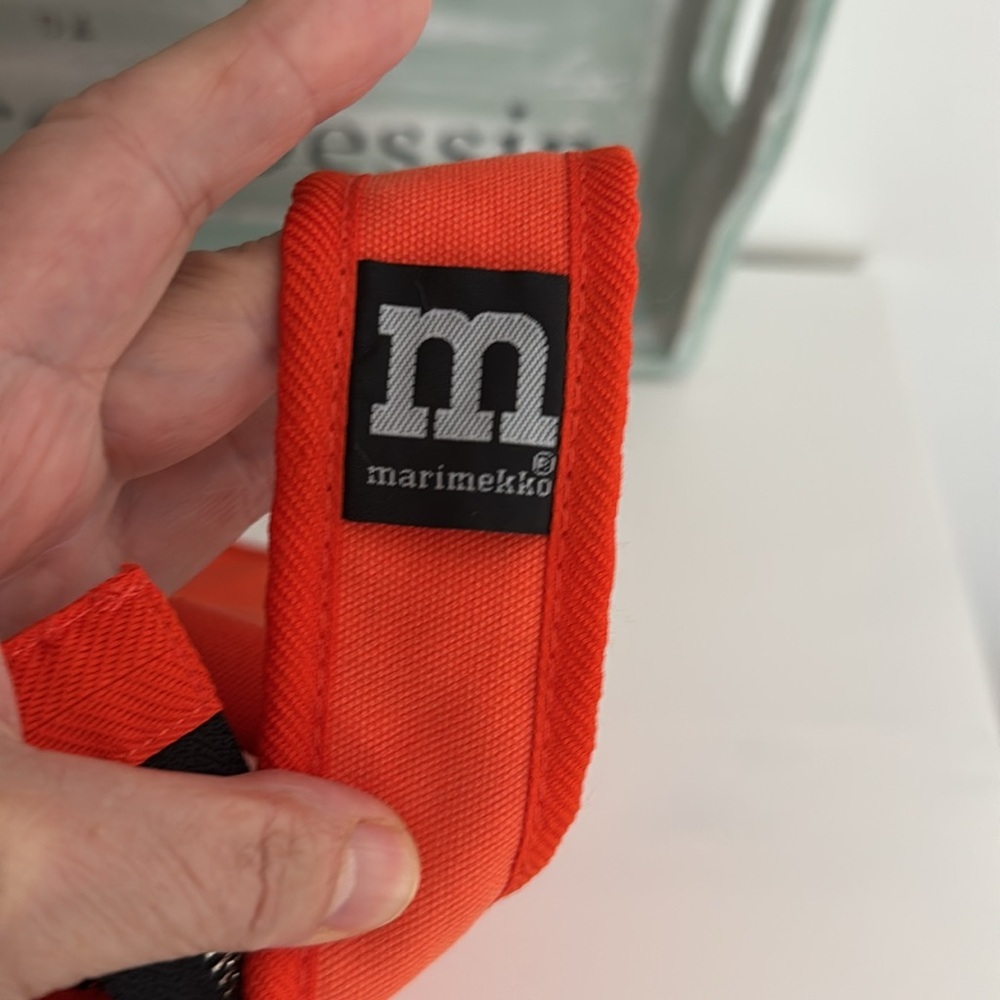 Marimekko Orange Messenger Shoulder Bag - Picture 7 of 11